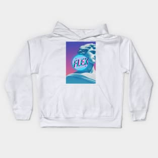 Vaporwave sculpture aesthetic flex Kids Hoodie